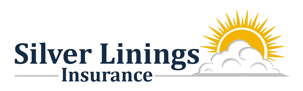 Logo of Silver Linings Insurance featuring a sun rising above clouds.